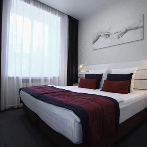 Двухместный номер стандарт с удобствами в номере. 1 этаж